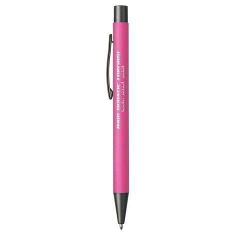 Stylo en aluminium avec un touché gomme
