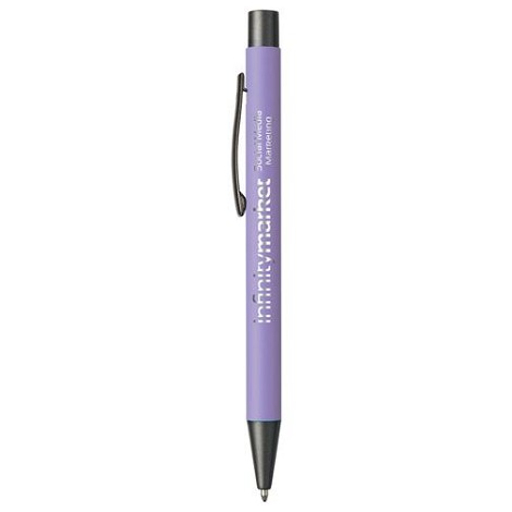 Stylo en aluminium avec un touché gomme