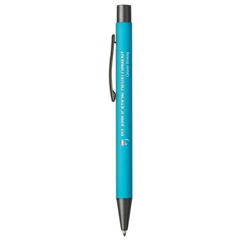 Stylo en aluminium avec un touché gomme