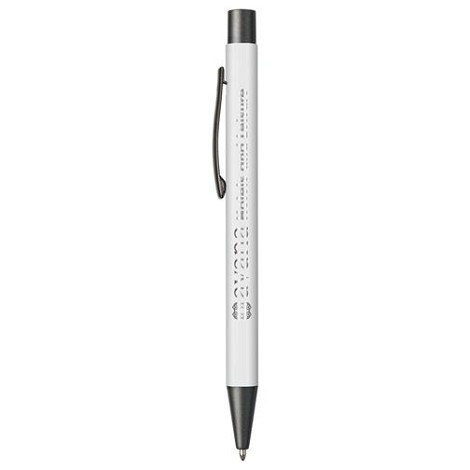 Stylo en aluminium avec un touché gomme