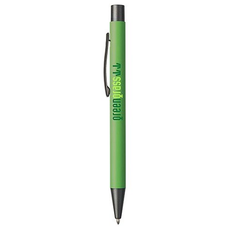 Stylo en aluminium avec un touché gomme