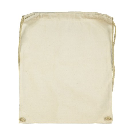 Sac à dos ficelle coton écru