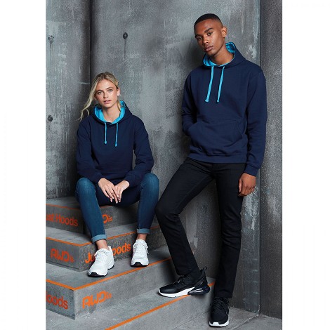 Sweatshirt contrasté à capuche