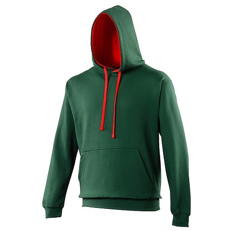  Sweatshirt contrasté à capuche