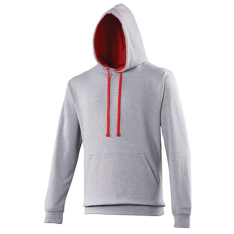  Sweatshirt contrasté à capuche