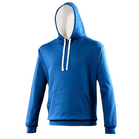  Sweatshirt contrasté à capuche