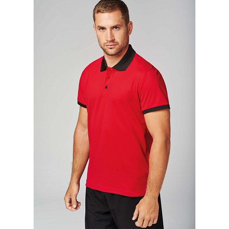 Polo respirant homme