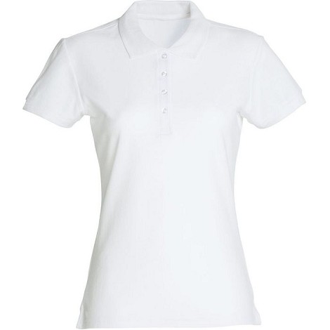 Polo femme blanc 190 g/m²