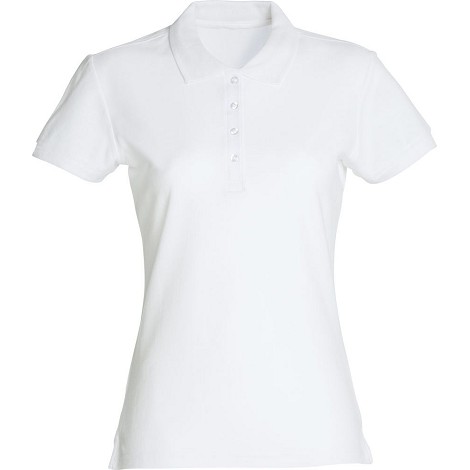 Polo femme blanc 190 g/m²