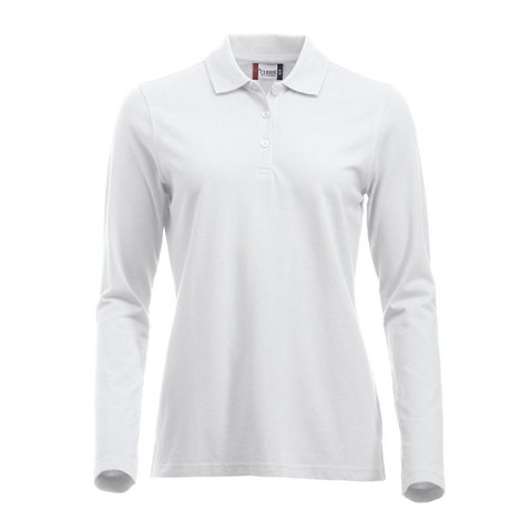 Polo piqué femme manches longues
