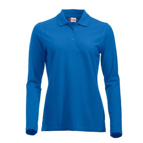 Polo piqué femme manches longues