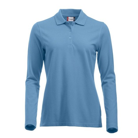 Polo piqué femme manches longues