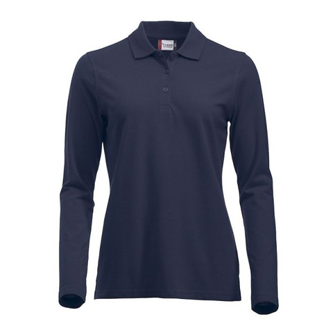 Polo piqué femme manches longues