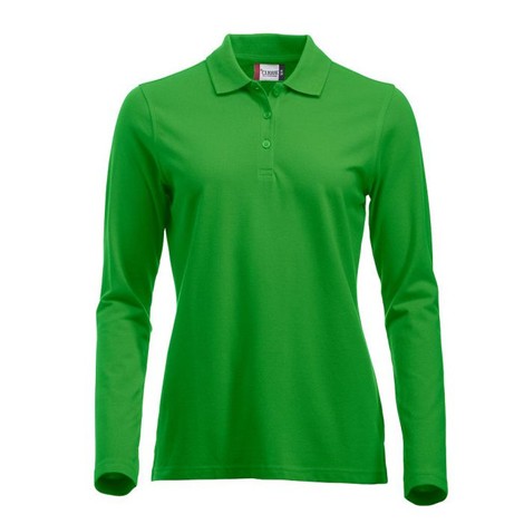 Polo piqué femme manches longues