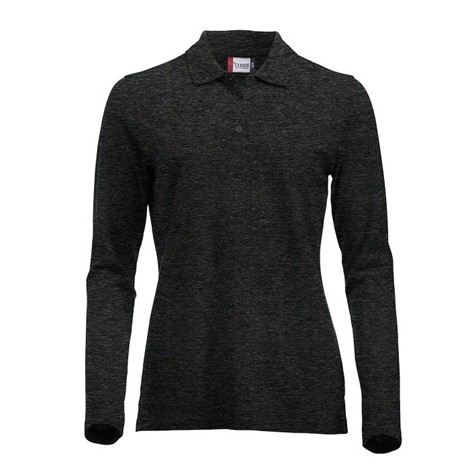 Polo piqué femme manches longues