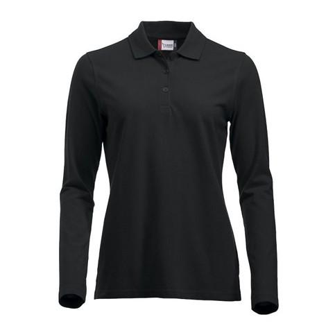 Polo piqué femme manches longues