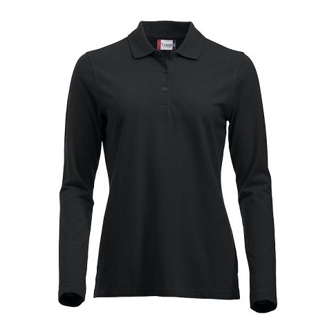 Polo piqué femme manches longues