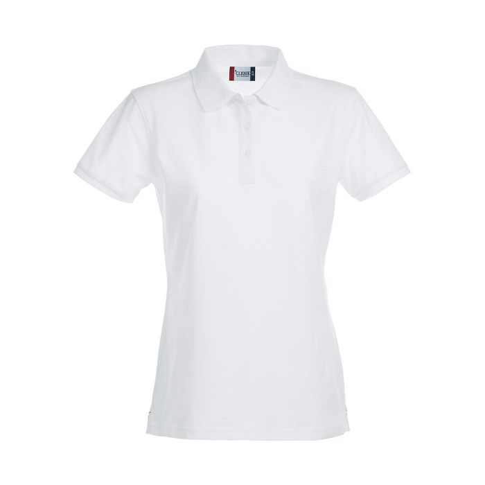  Polo féminin manches courtes blanc
