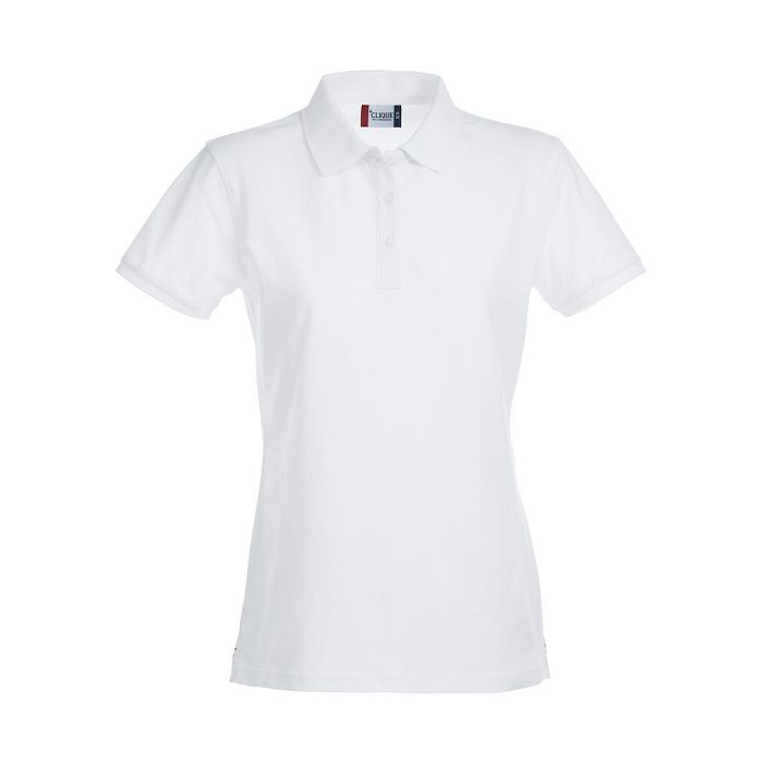  Polo féminin manches courtes blanc