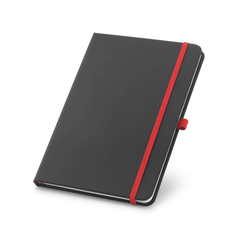 Carnet publicitaire A5 noir couverture rigide contrasté