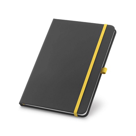 Carnet publicitaire A5 noir couverture rigide contrasté