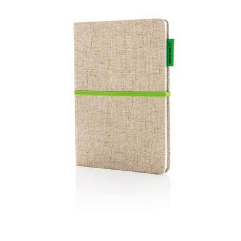 Carnet A5 en jute et coton