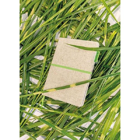 Carnet A5 en jute et coton