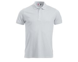 Polo en polycoton homme blanc