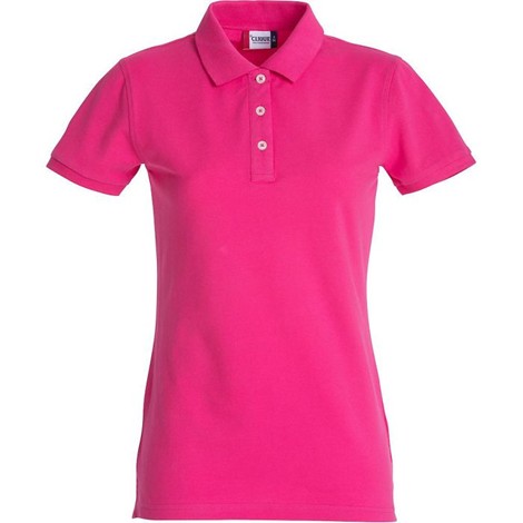 Polo féminin manches courtes couleur