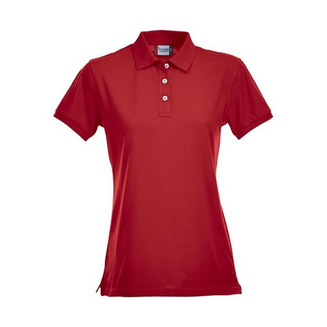 Polo féminin manches courtes couleur