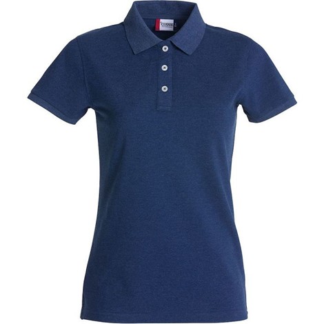 Polo féminin manches courtes couleur