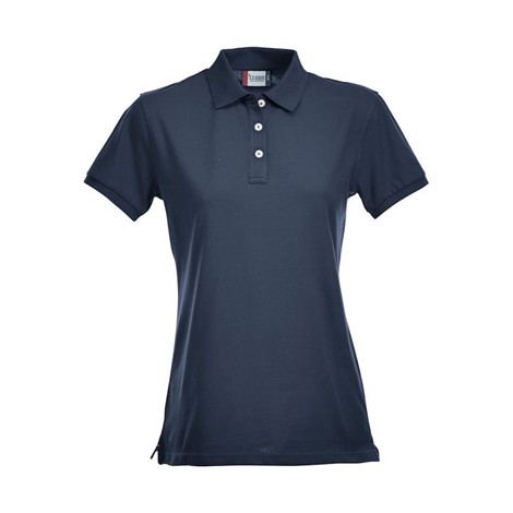 Polo féminin manches courtes couleur