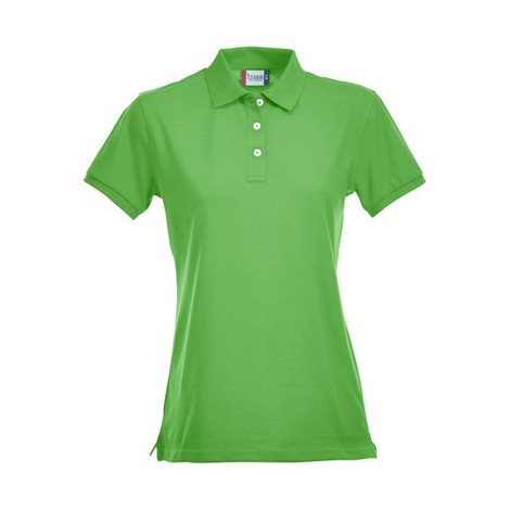 Polo féminin manches courtes couleur