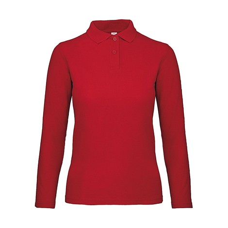 Polo femme manches longues