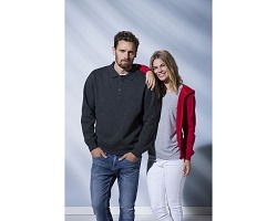Sweatshirt polo unisexe