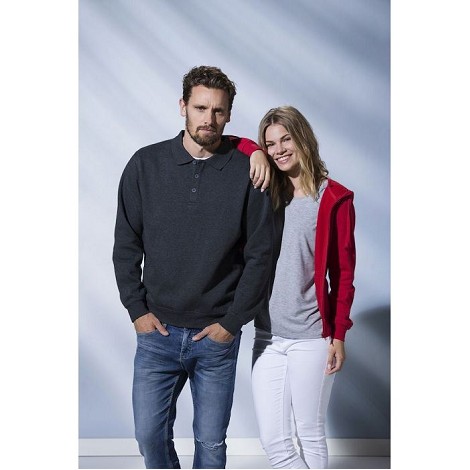 Sweatshirt polo unisexe