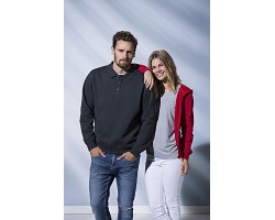 Sweatshirt polo unisexe