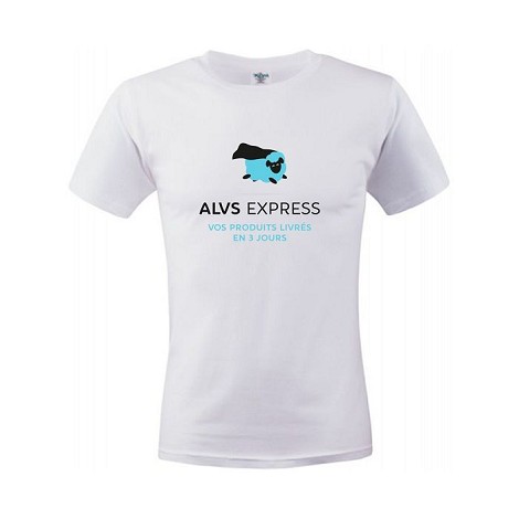 Tee-shirt publicitaire 150 grs LIVRÉ EN 3 JOURS