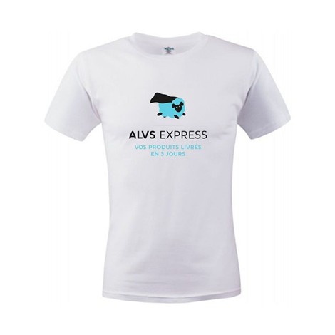 Tee-shirt publicitaire 150 grs LIVRÉ EN 3 JOURS