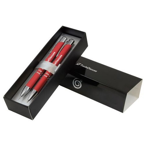 Parure de stylo dans un coffret