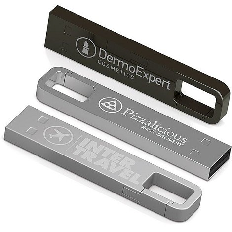 Clé USB mousqueton 8 Go