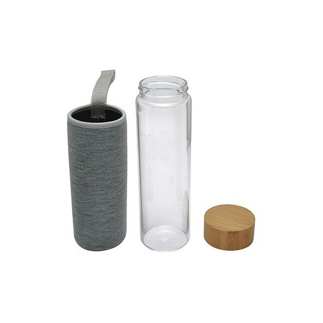 Bouteille en verre simple paroi housse néoprène
