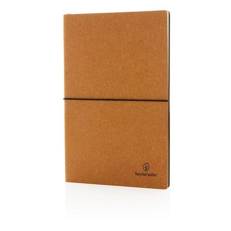 Carnet A5 cuir recyclé