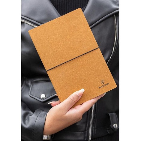Carnet A5 cuir recyclé