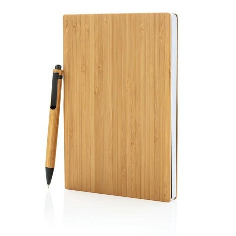 Carnet A5 et stylo en bambou