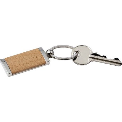 Porte clé bois et métal