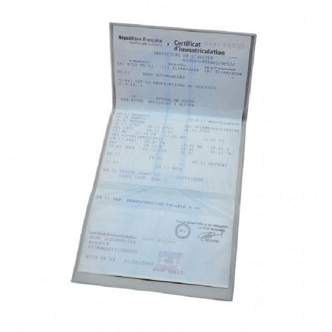 Porte-carte auto 3 volets