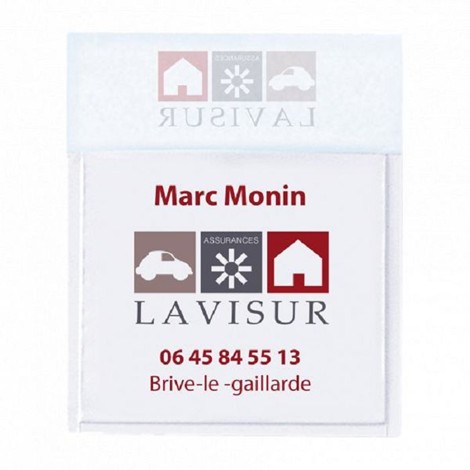 Porte-vignette publicitaire