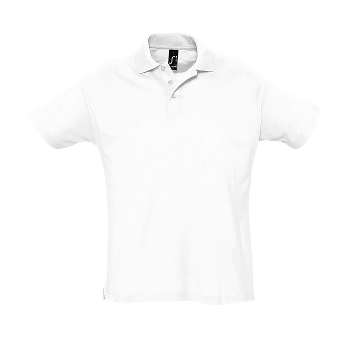  Polo blanc corporate homme