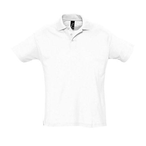 Polo blanc corporate homme